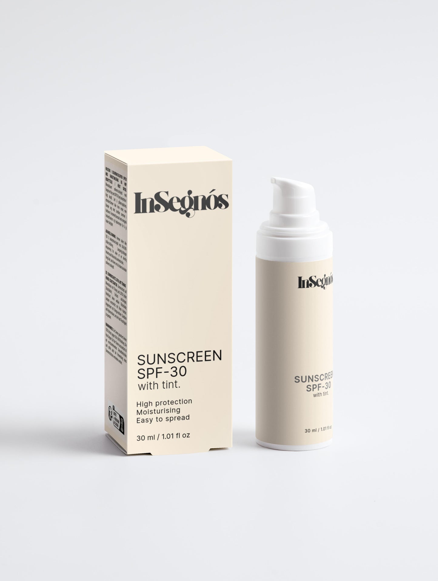 Sunscreen SPF-30, with tint